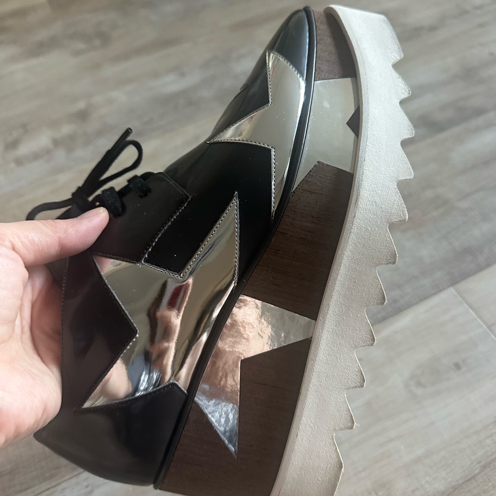 Stella McCartney Gray and Silver Star ellyse Shoes